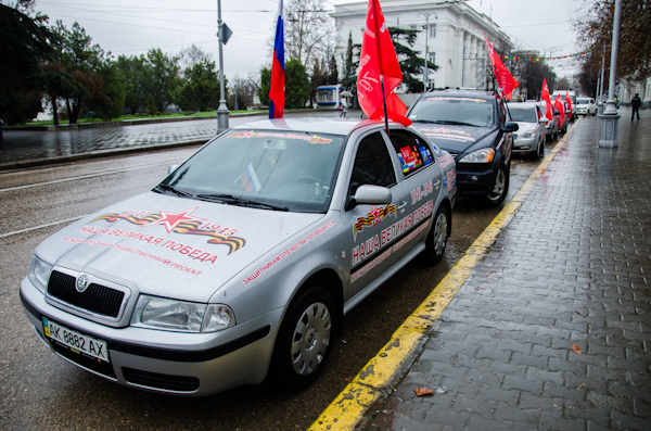 В Крыму стартовал автопробег «Наша Великая Победа»