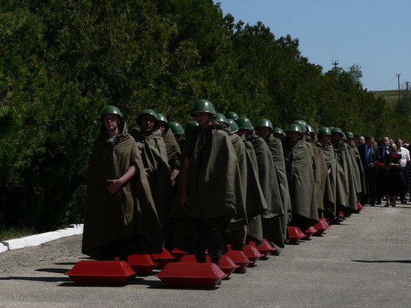 В Ленинском районе перезахоронили останки 40 советских воинов