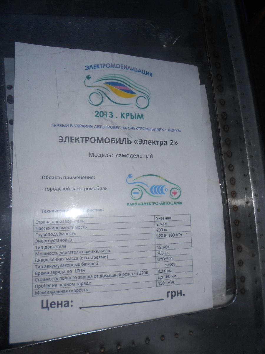 В Алуште прошел парад электромобилей