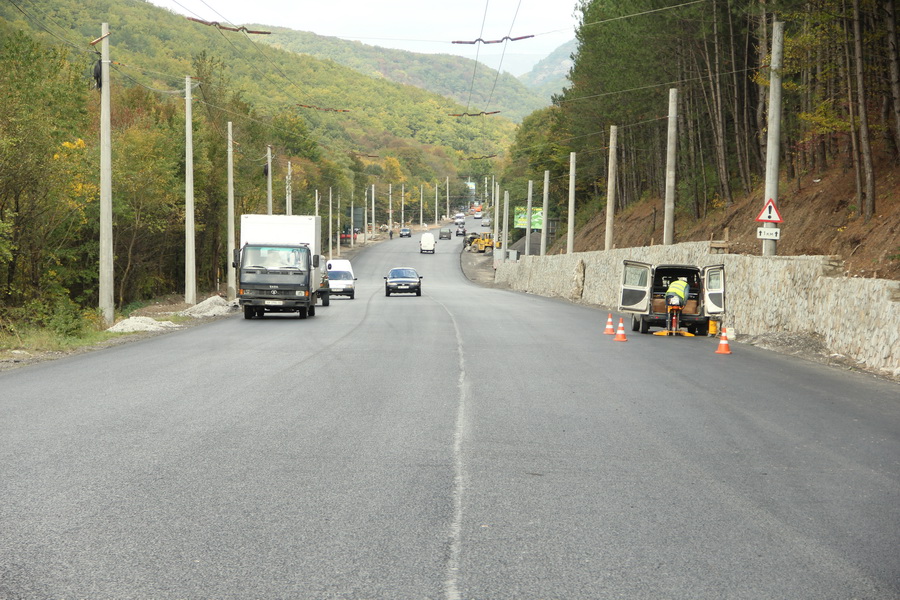 В Крыму завершен второй этап ремонта трассы «Симферополь – Алушта»