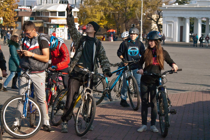 В Севастополе провели велопробег «Пересаживаемся на эко»