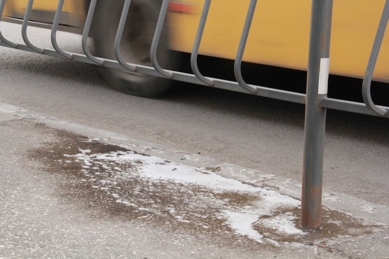 В Симферополе выпал первый снег