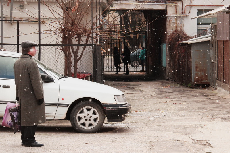 В Симферополе выпал первый снег