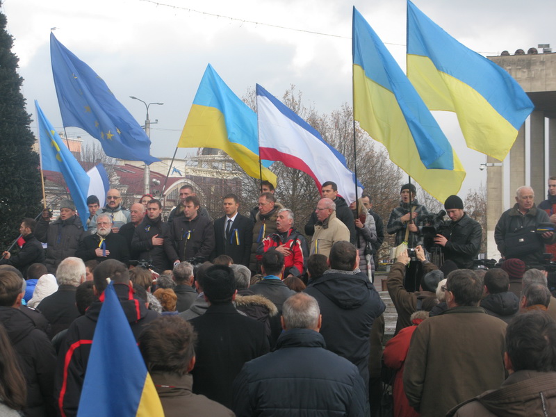 Митинг за евроинтеграцию в Симферополе не нашел поддержки