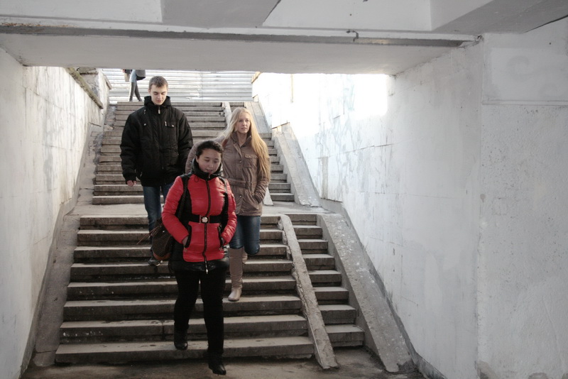 В Симферополе реконструируют подземный переход на улице Киевской