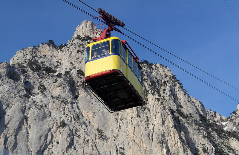 На канатной дороге «Мисхор – Ай-Петри» заменили несущий канат