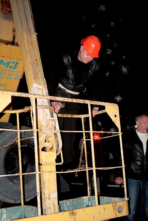 В Новом Свете установили самую большую в Украине елку из винных бутылок