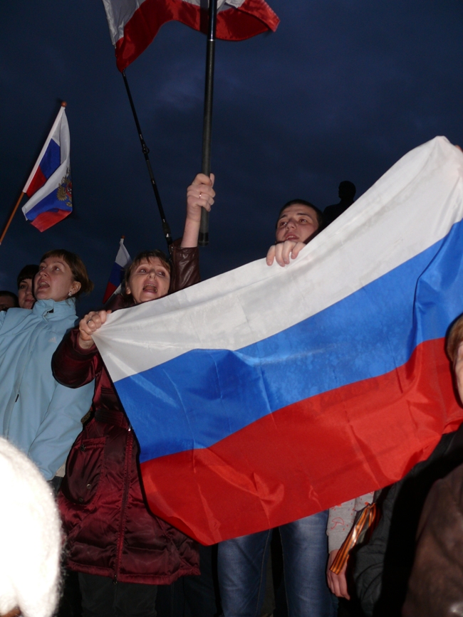 В Симферополе прошел митинг против пропаганды в украинских СМИ