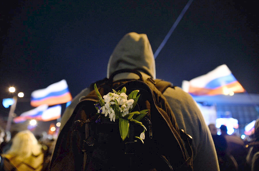 В Симферополе отмечают проведение референдума