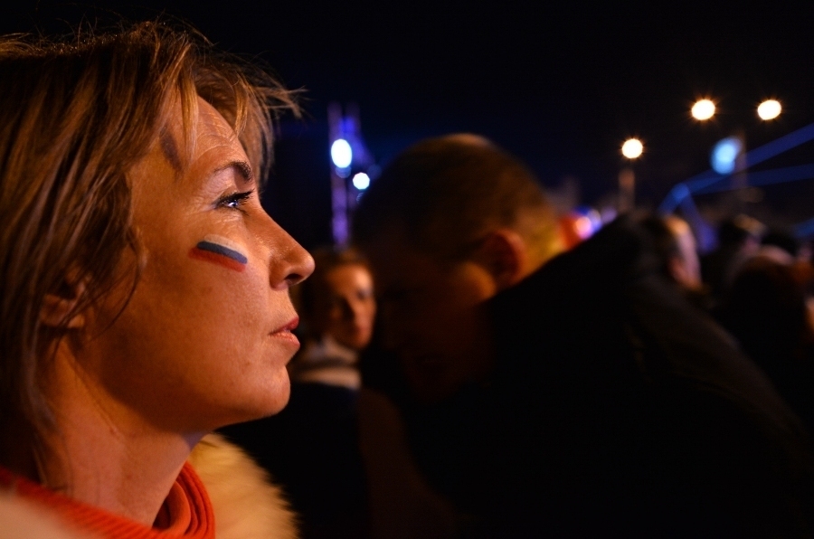 В Симферополе отмечают проведение референдума