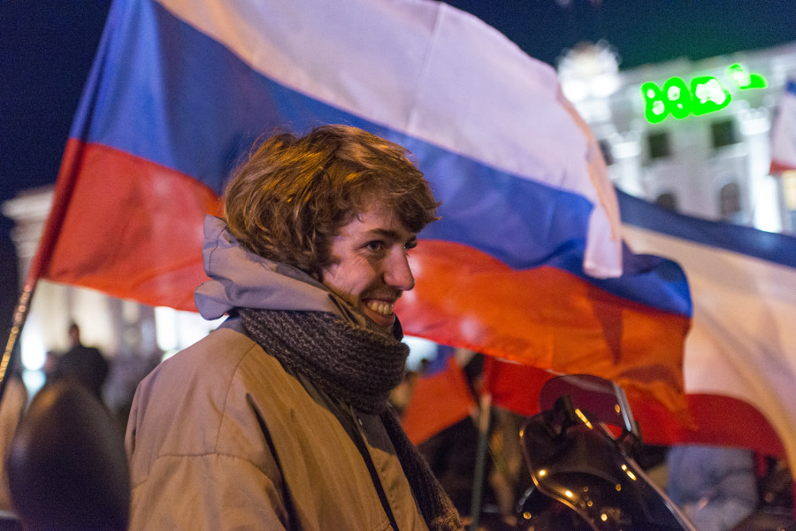 В Симферополе отмечают проведение референдума