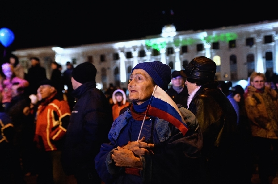 В Симферополе отмечают проведение референдума