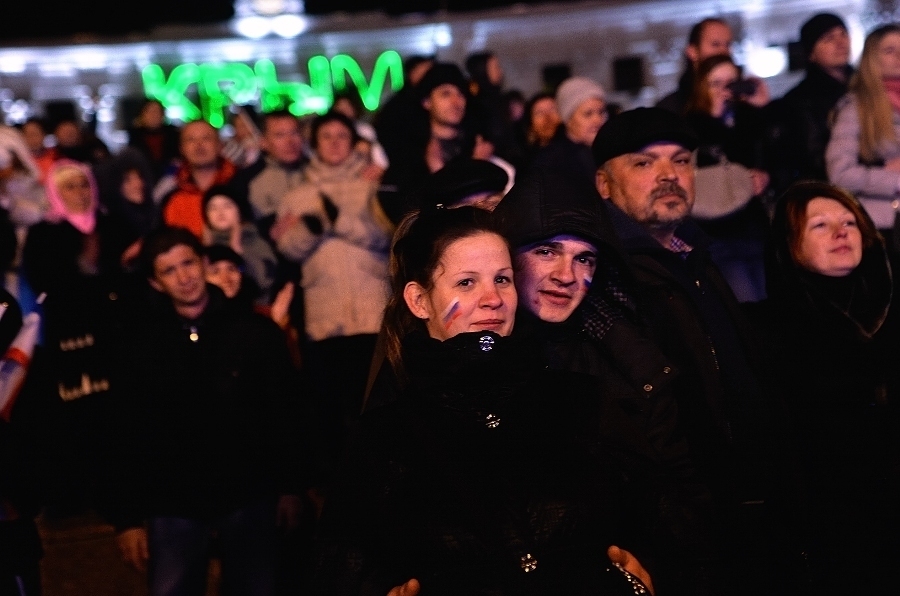 В Симферополе отмечают проведение референдума