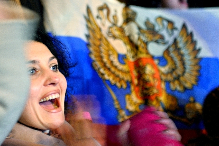 В Симферополе отмечают проведение референдума