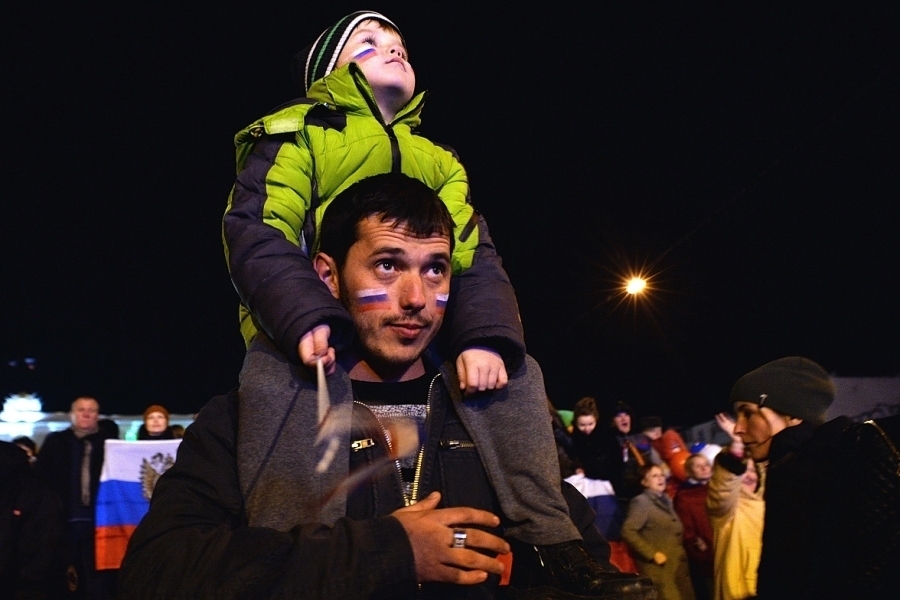 В Симферополе отмечают проведение референдума