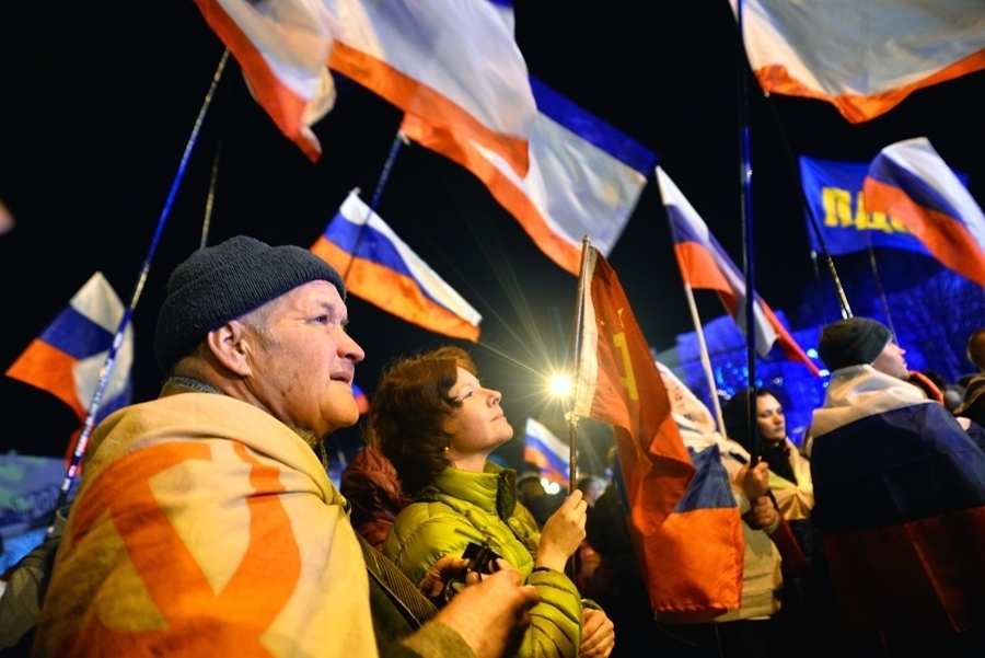 В Симферополе отмечают проведение референдума