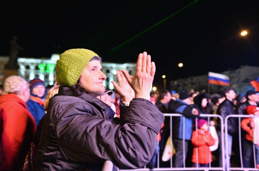 В Симферополе отмечают проведение референдума