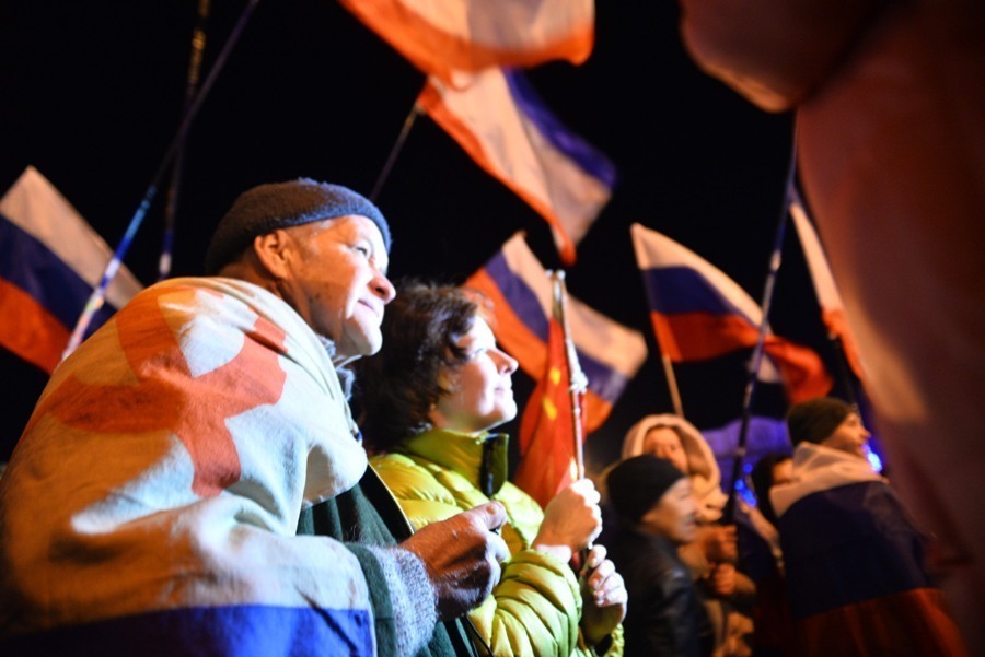 В Симферополе отмечают проведение референдума