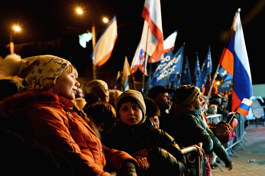 В Симферополе отмечают проведение референдума
