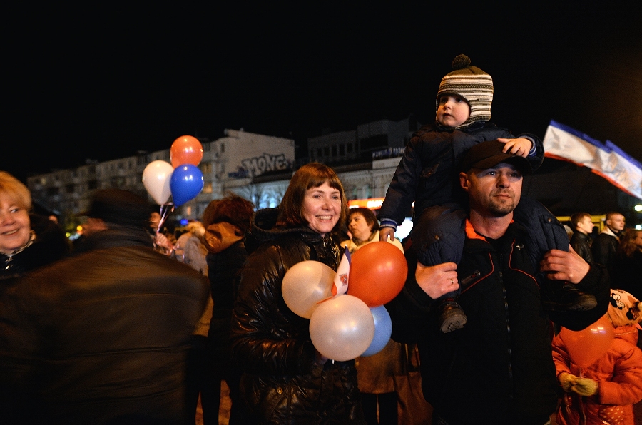 В Симферополе отмечают проведение референдума