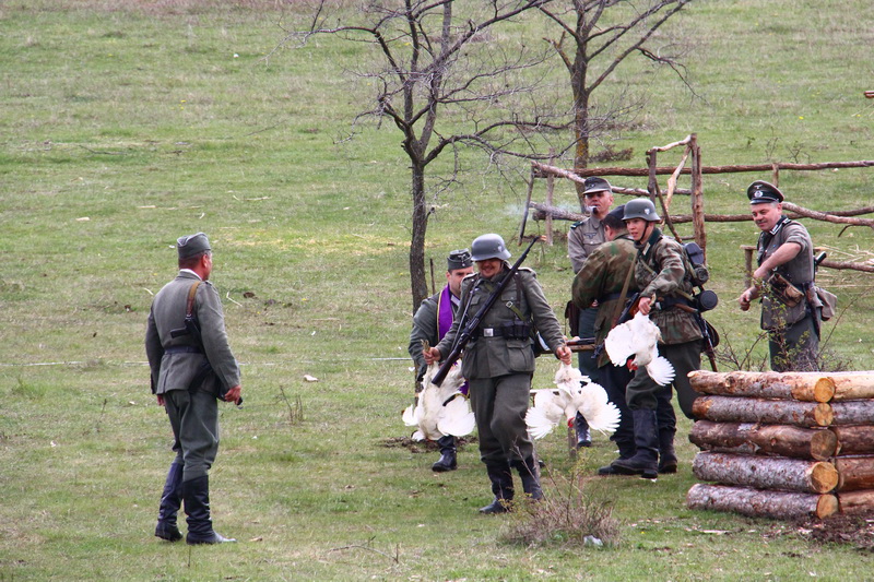 В Симферопольском районе устроили военную реконструкцию