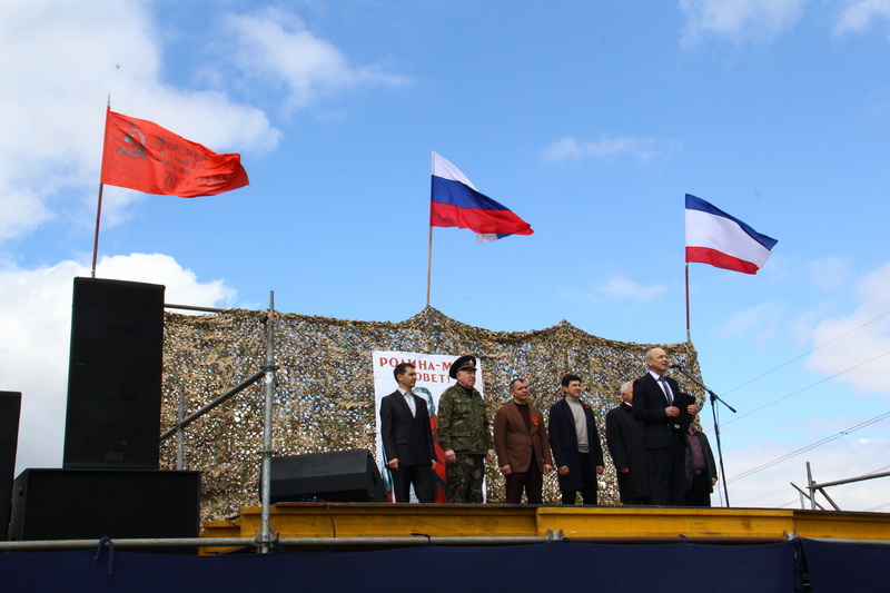 В Симферопольском районе устроили военную реконструкцию