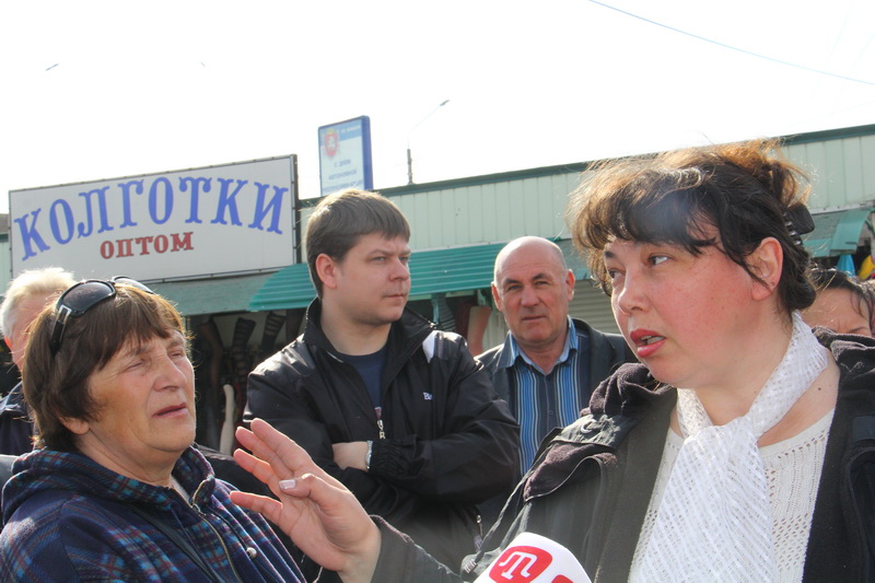 Предприниматели подземных переходов Симферополя митинговали против смены руководства