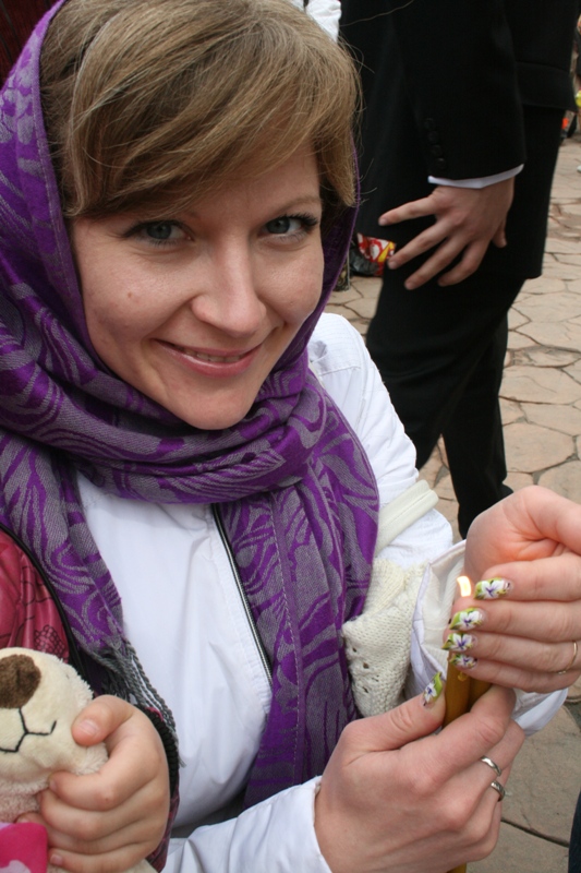 В Симферополе Благодатный огонь встречали более тысячи верующих    