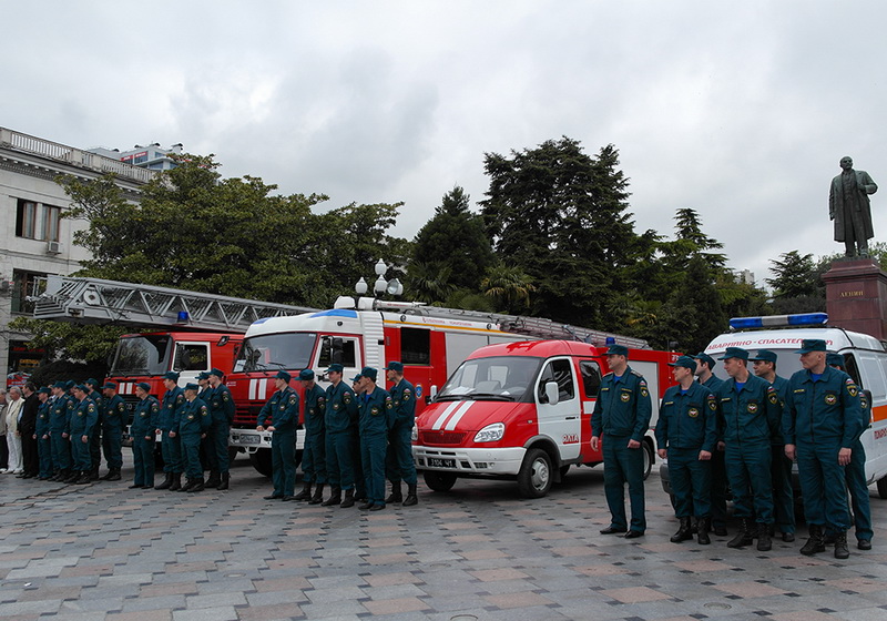 В Ялте отметили годовщину пожарной охраны РФ