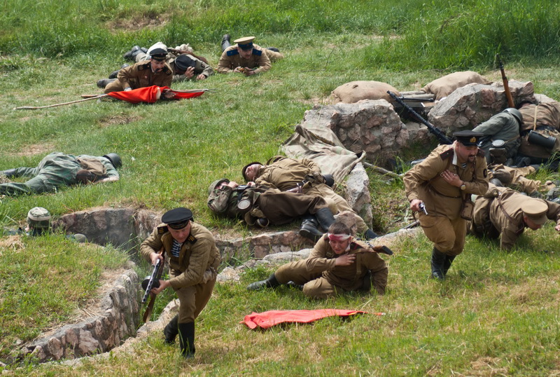 На Сапун-горе показали историческую реконструкцию 