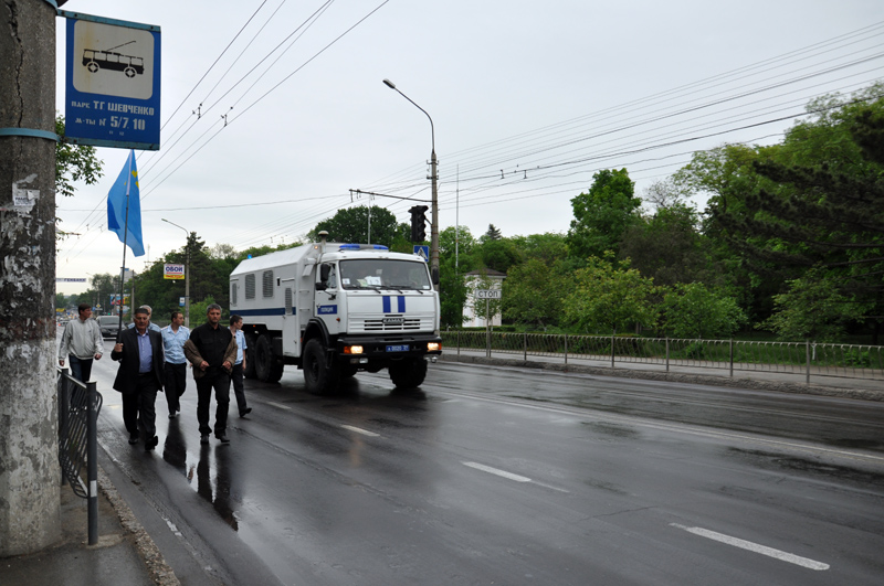 Центр Симферополя закрыли для движения транспорта и пешеходов 