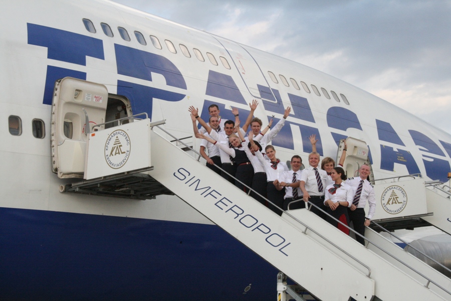 В Симферополь прибыл один из самых больших пассажирских самолетов