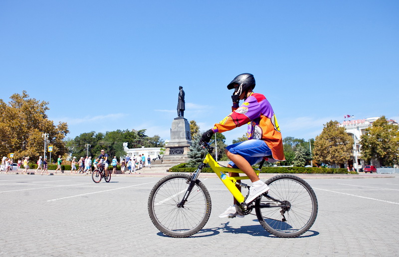 В Севастополе состоялся велопробег