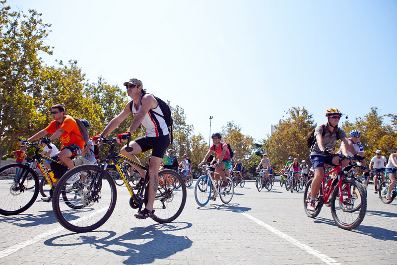В Севастополе состоялся велопробег
