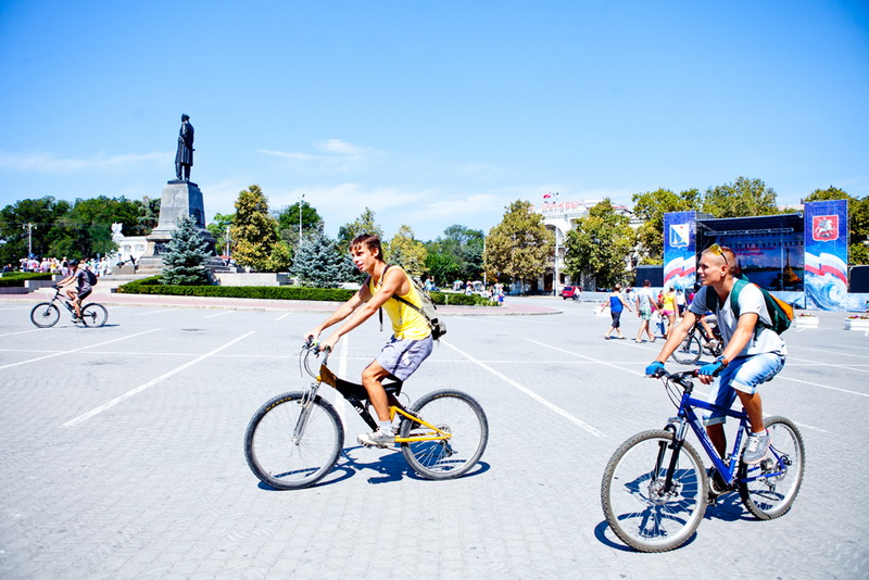 В Севастополе состоялся велопробег