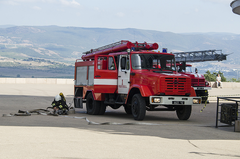 В Севастополе спасатели МЧС провели учения на территории диорамы