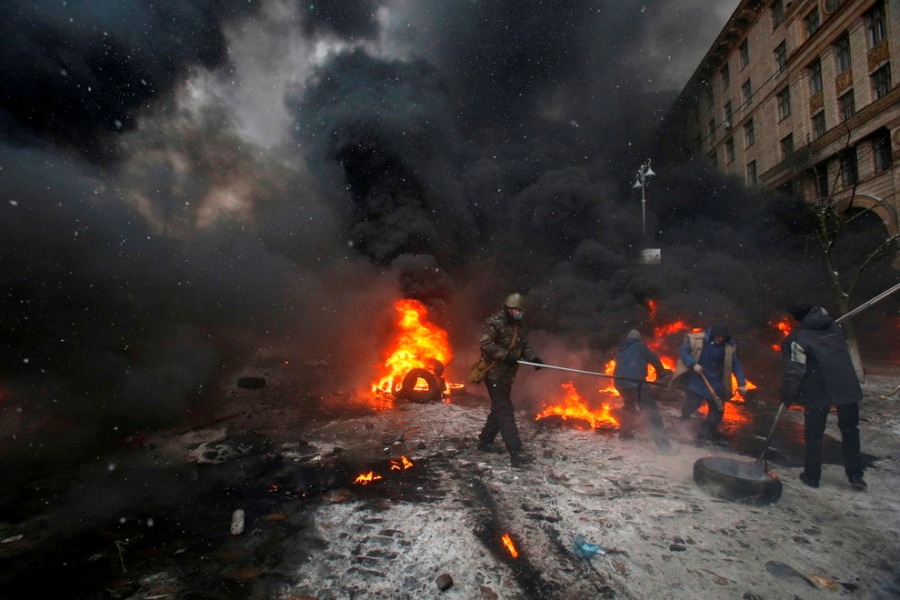 Противостояние в Киеве в фотографиях