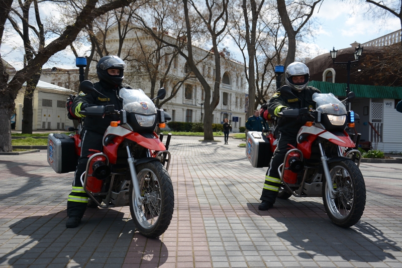Улицы Севастополя будут патрулировать пожарные мотоциклы