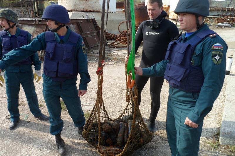 В Севастополе нашли 145 снарядов времен войны