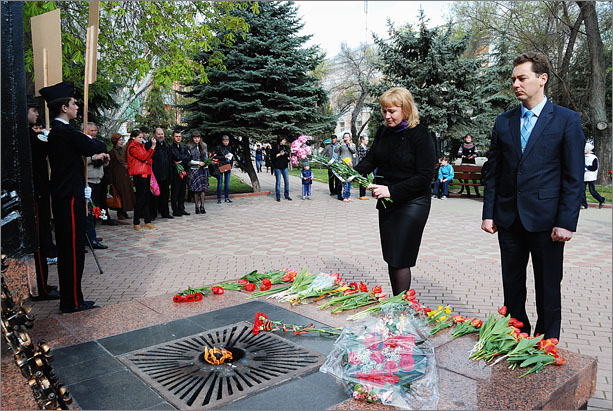 В Феодосии отметили 70-летие освобождения от фашистов