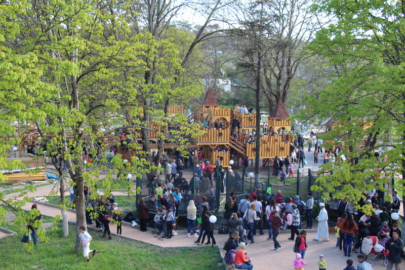 В парке миниатюр Бахчисарая отметили день освобождения города от фашистов