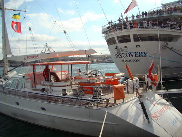 В Севастополь из кругосветной экспедиции прибыла яхта «Скорпиус»