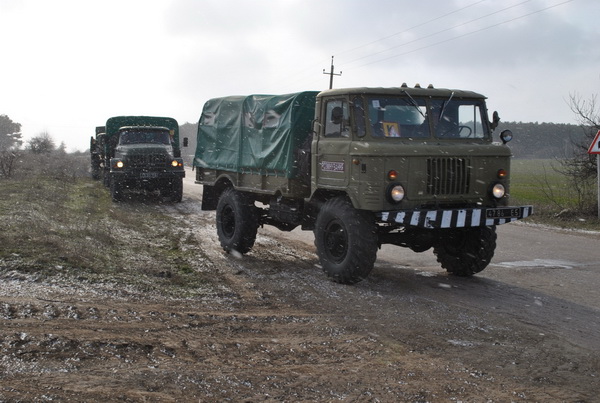Учения, военкомат, Ялтинский военный санаторий, Батальон ВМС Украины в Бахчисарае провел автомобильный марш
