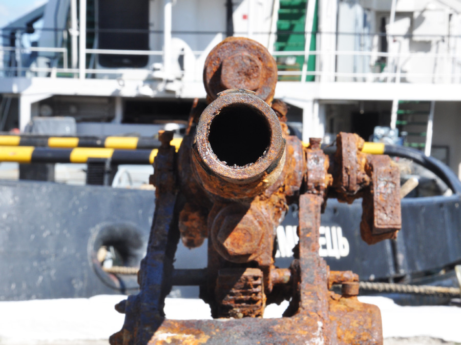 Подлодка Щ-216, Черноморскому центру подводных исследований передали поднятые со дна орудия подлодки «Щ-216»