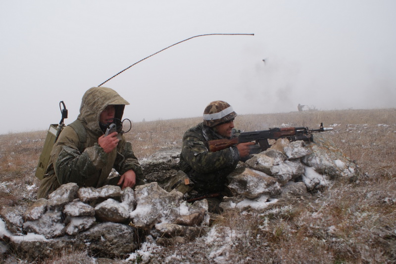 Под Симферополем проводит учения бригада береговой обороны Учения, Под Симферополем проводит учения бригада береговой обороны