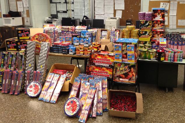 Пиротехника, За новогодние праздники в Феодосии изъяли более 17 тыс. незаконных фейерверков