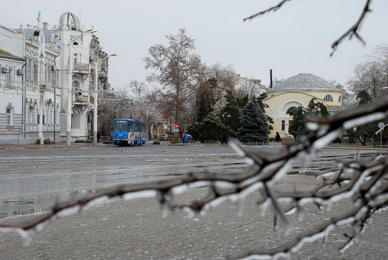 Погода, Евпатория застыла во льду