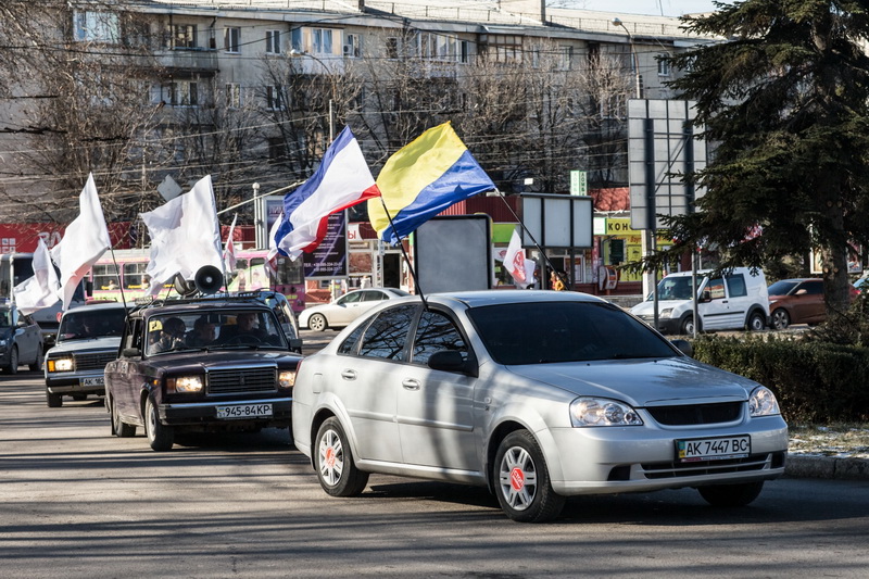 Стоп-Майдан, В Симферополе прошел автопробег «Стоп майдан»