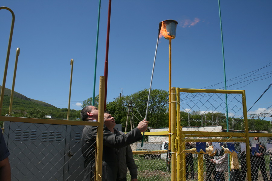 В село Перевальное Симферопольского района пустили газ