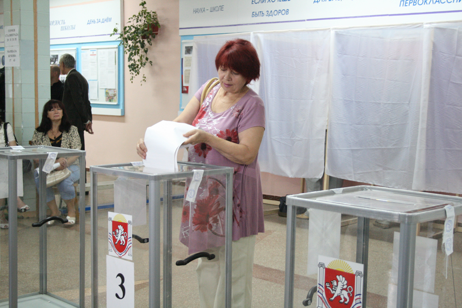 В Крыму проголосовало 45% избирателей В Крыму проголосовало 45% избирателей